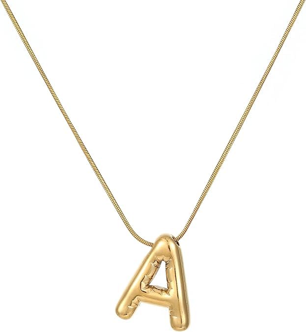 Alphabetical Pendant Necklace Anti Tarnish