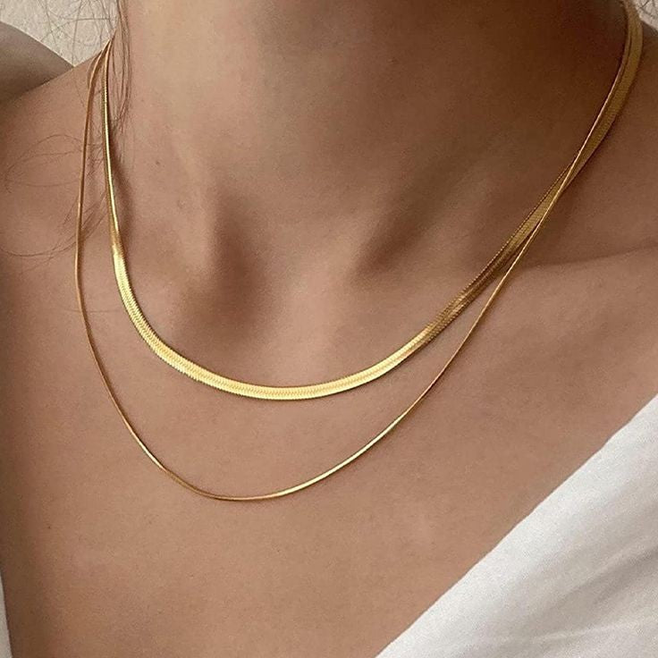Slinky Duo Necklace Stainless Steel Anti Tarnish