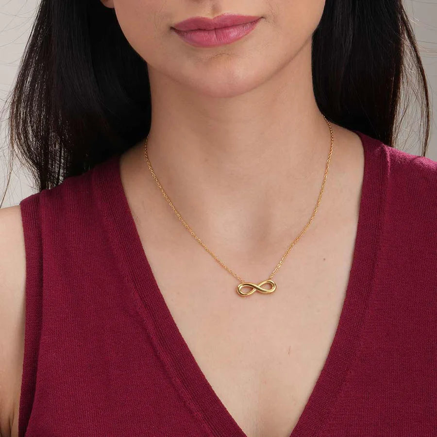 Infinty Necklace Stainless Steel Anti Tarnish