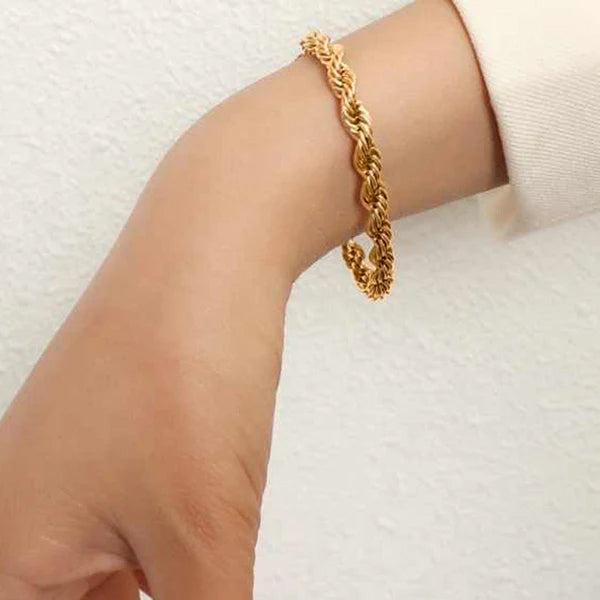 Twist Rope Bracelet Anti Tarnish