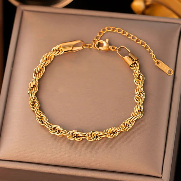 Twist Rope Bracelet Anti Tarnish