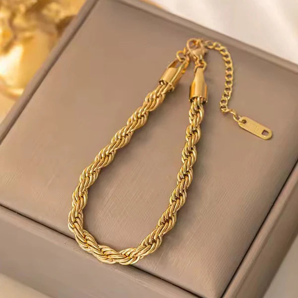 Twist Rope Bracelet Anti Tarnish