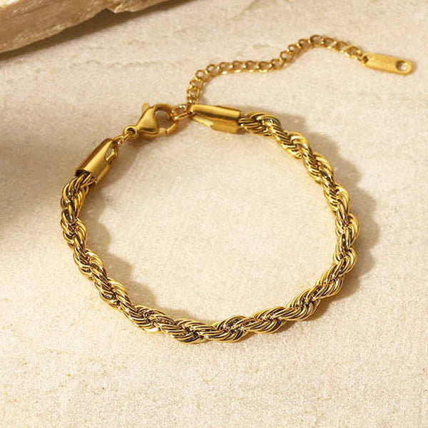Twist Rope Bracelet Anti Tarnish
