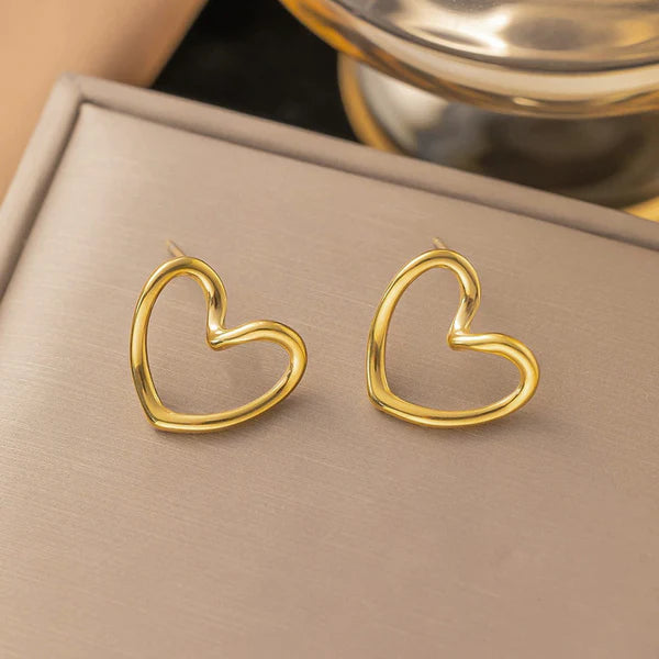 Heart Stud Earring Anti Tarnish