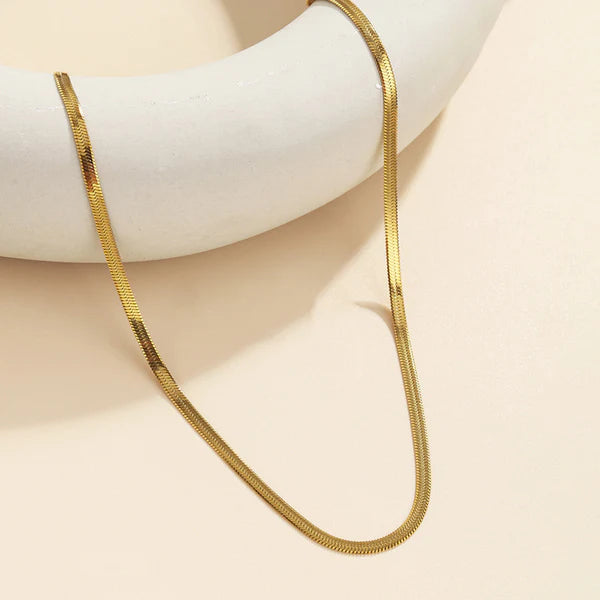 Flat Snake Chain Stainless Steel Anti Tarnish
