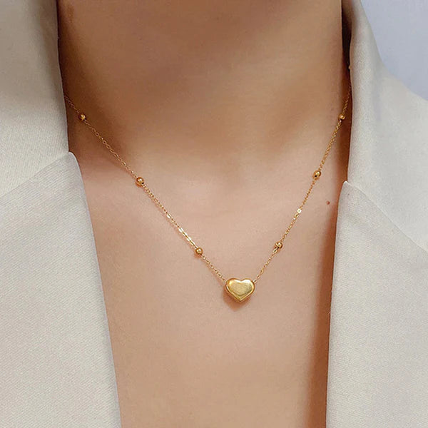 Heart Necklace Stainless Steel Anti Tarnish