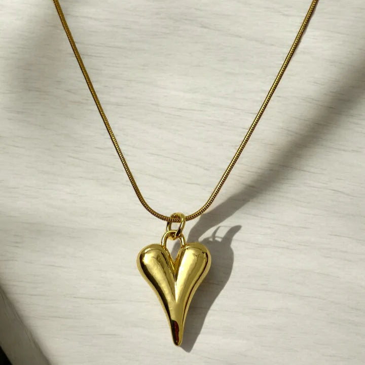 Heart Necklace Stainless Steel Anti Tarnish
