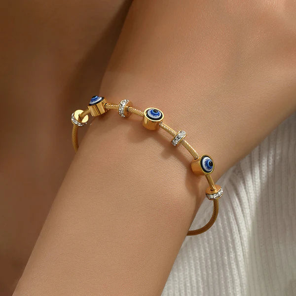 Evil Eye Bracelet Anti Tarnish