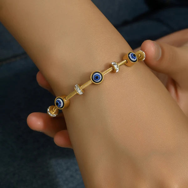 Evil Eye Bracelet Anti Tarnish