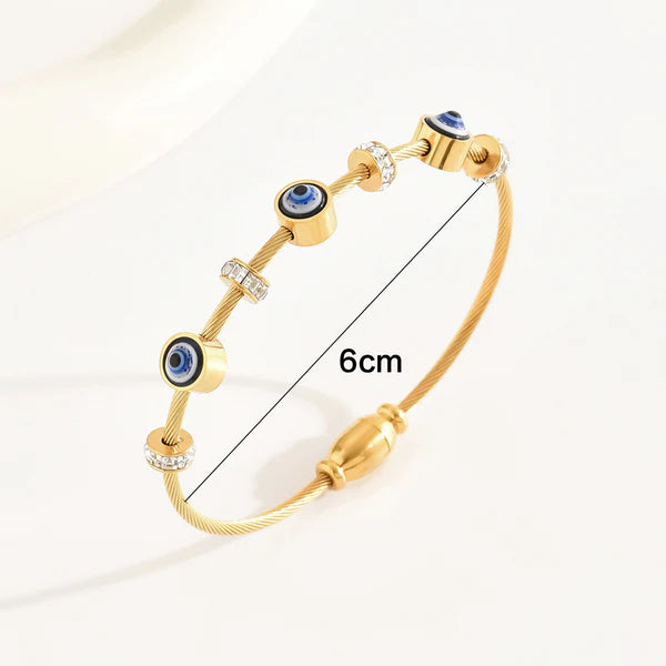 Evil Eye Bracelet Anti Tarnish