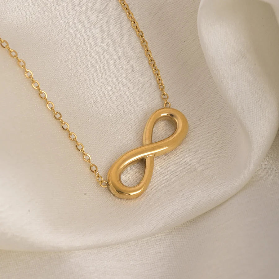 Infinty Necklace Stainless Steel Anti Tarnish
