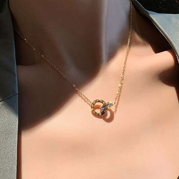 Eclipse Necklace Stainless Steel Anti Tarnish