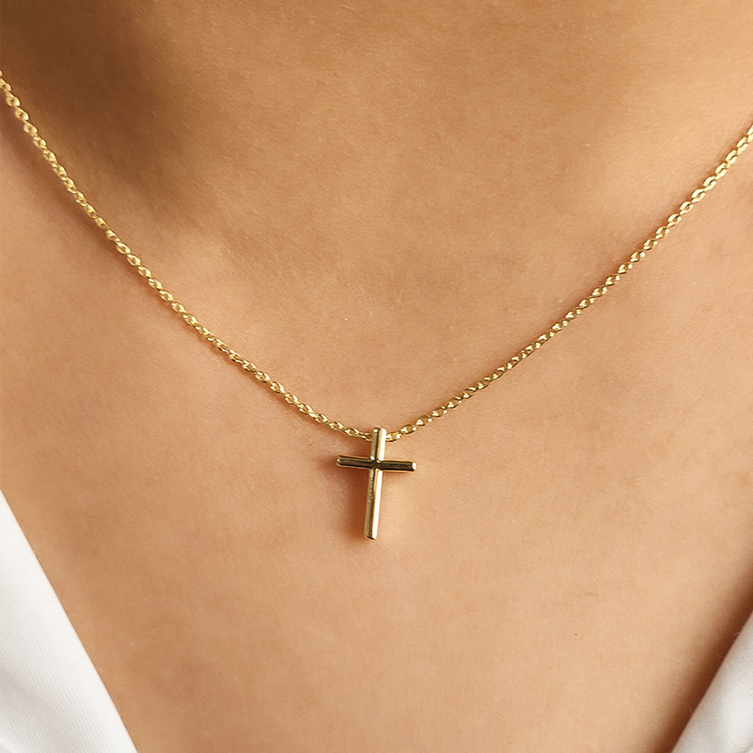 Cross Necklace Stainless Steel Anti Tarnish