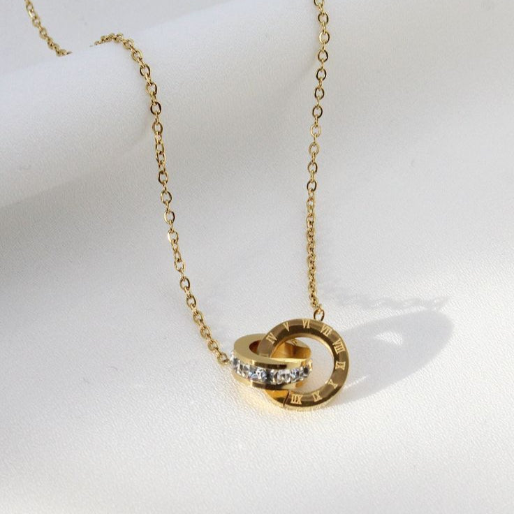 Eclipse Necklace Stainless Steel Anti Tarnish