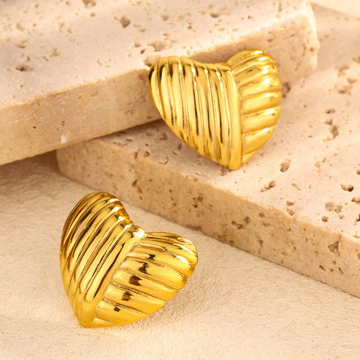Crush Heart Hoops Anti Tarnish