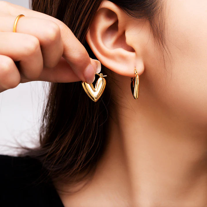 Heart Earring Anti Tarnish