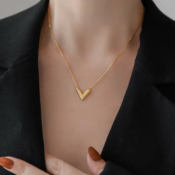 Victory Necklace Stainless Steel Anti Tarnish