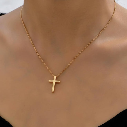 Cross Necklace Stainless Steel Anti Tarnish