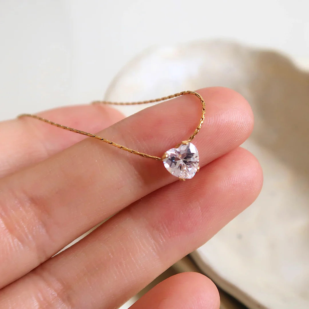 Heart Solitaire Necklace