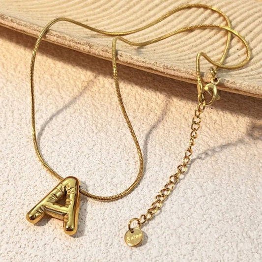 Alphabetical Pendant Necklace Anti Tarnish