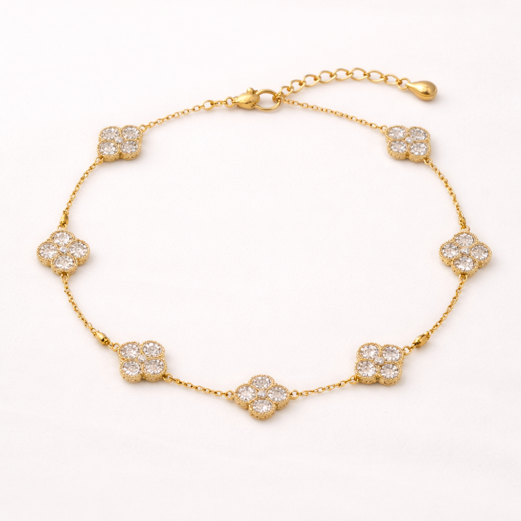 Aurielle Flower Chain Bracelet