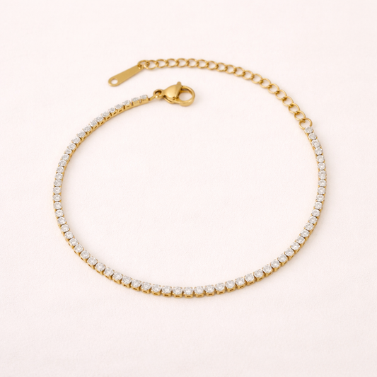 Lunara Gold Tennis Chain Bracelet