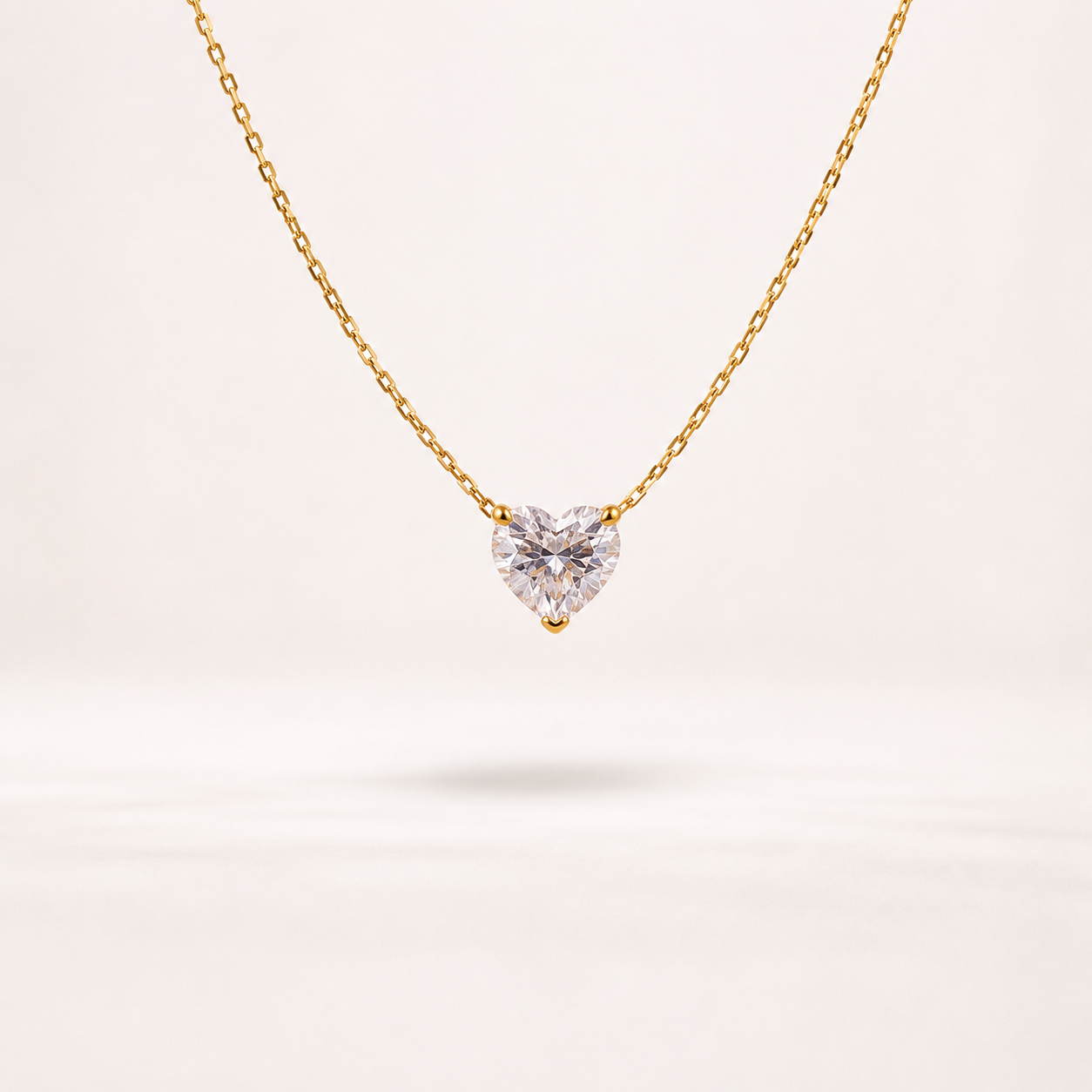 Heart Solitaire Necklace