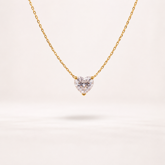 Heart Solitaire Necklace