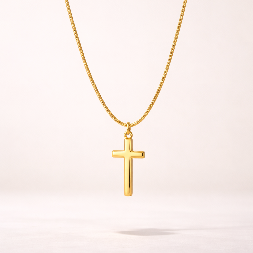 Cross Necklace Stainless Steel Anti Tarnish