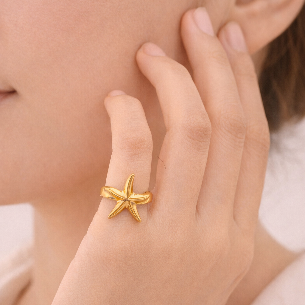 Aurelia Starfish Ring