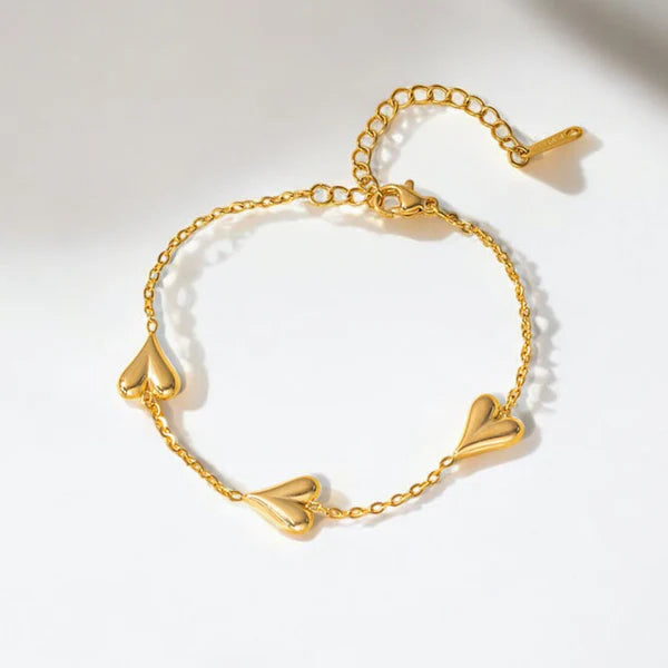 Heart Themed Bracelet Anti Tarnish