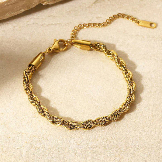 Twist Rope Bracelet Anti Tarnish