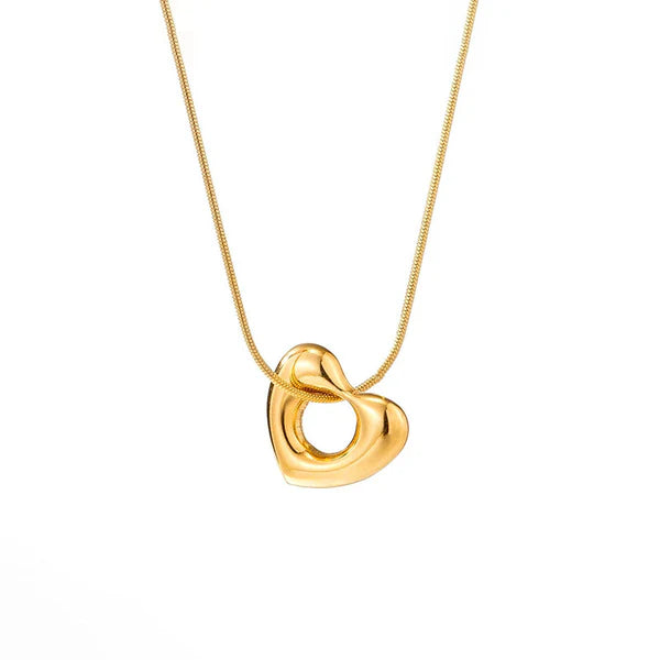 Cupid’s Heart Necklace Stainless Stain Anti Tarnish
