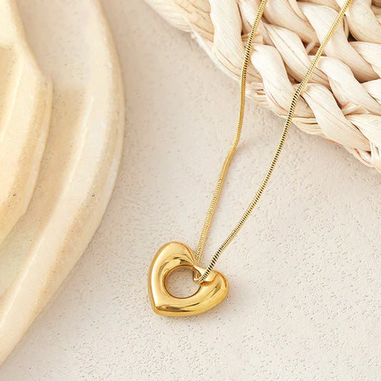 Cupid’s Heart Necklace Stainless Stain Anti Tarnish