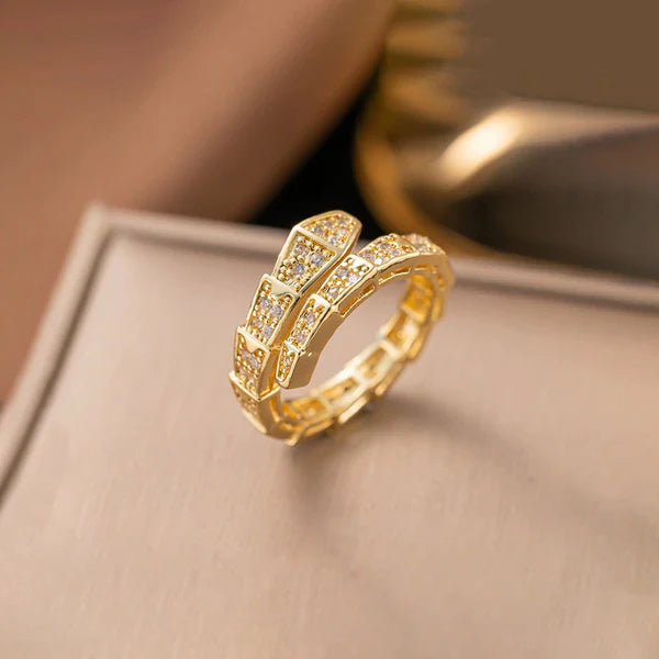 Snake Diamond Ring