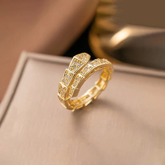Snake Diamond Ring