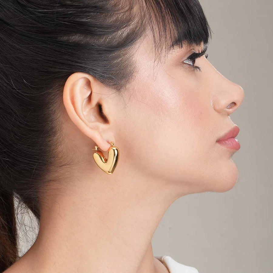 Heart Earring Anti Tarnish