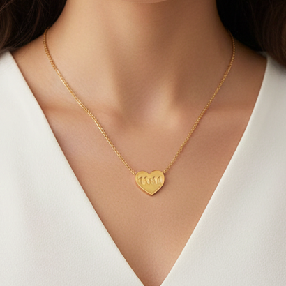 11:11 Wish Heart Necklace