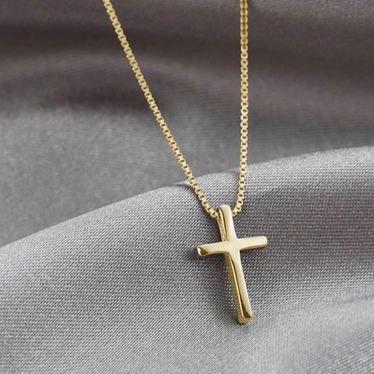 Cross Necklace Stainless Steel Anti Tarnish