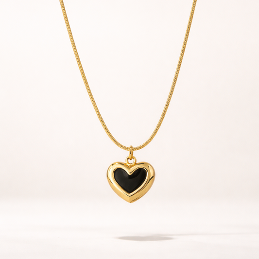 Black Heart Necklace