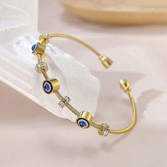 Evil Eye Bracelet Anti Tarnish