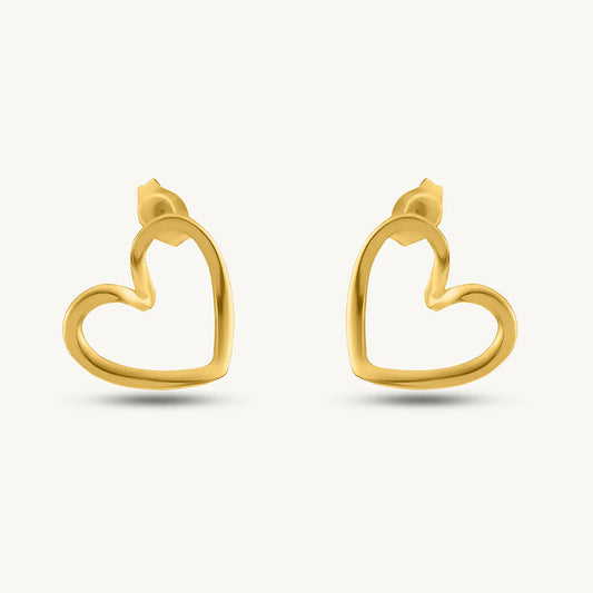 Heart Stud Earring Anti Tarnish