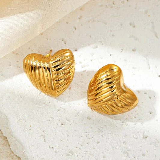 Crush Heart Hoops Anti Tarnish