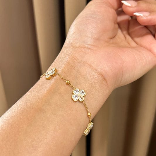 Aurielle Flower Chain Bracelet