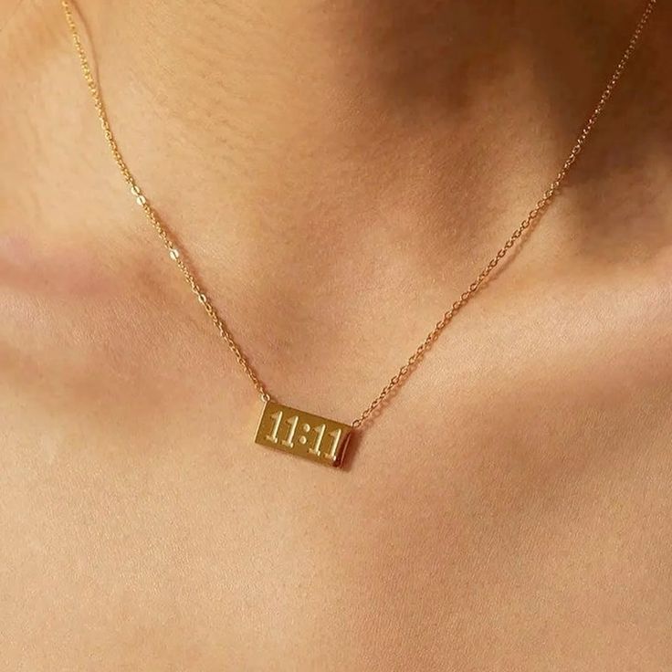 11:11 Wish Bar Necklace