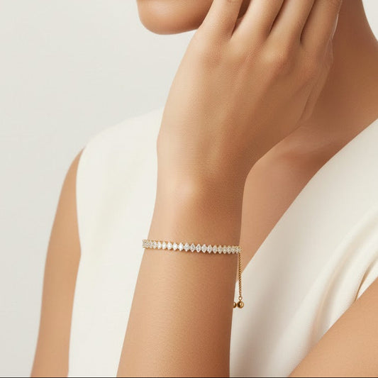 Oval Daimond Tennis Bracelet